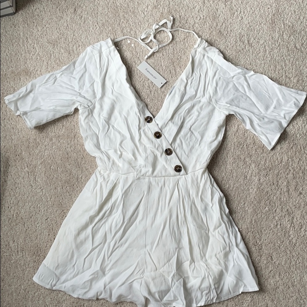 Francesca’s white jumper dress